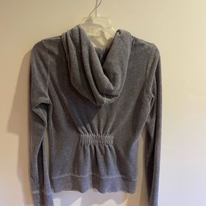 juicy couture gray zip up